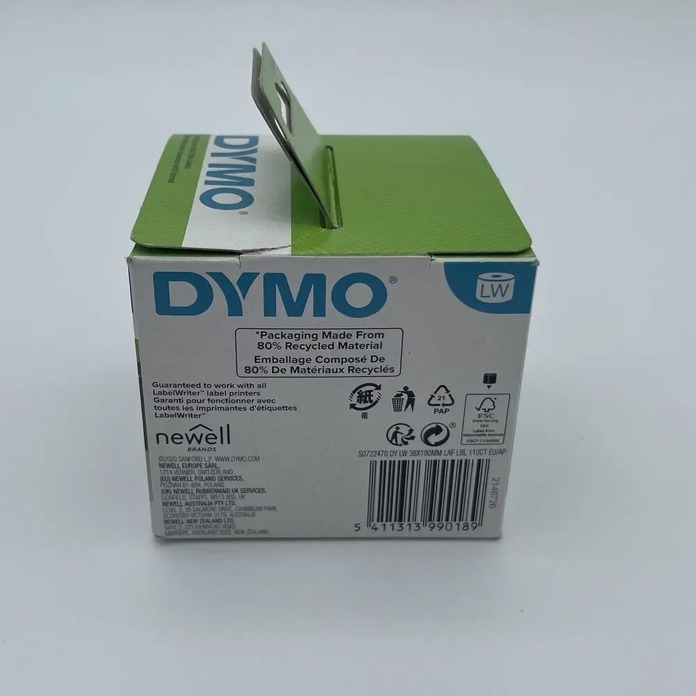 DYMO file folder labels 9/16 in x 3.7/6 In